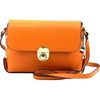 Florence Leder Tasche Umhängetasche orange OTF808O