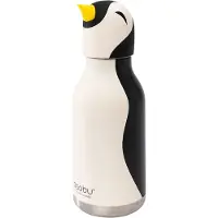 Asobu Kindertrinkflasche BESTIE mit Strohhalm 460ml - PINGUIN