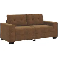 vidaXL Zweisitzer-Sofa Braun 140 cm Kunstleder