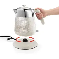 De'Longhi Elektrokanne Delonghi KBL2001.W Luminosa Twill White, 2000 W, 1,7 L