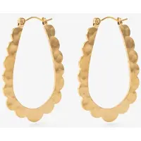 Sissy-Boy Ovale Gold-plated Ohrringe