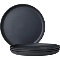 Mepal campinggeschirr - Set Essteller Silueta 260 mm 4 Stück - Nordic black - Campingteller set