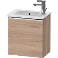 Duravit Waschtischunterschrank D-Neo 41x27,4x44cm, 1 T, An R, chr/Eiche marm.