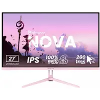 AROZZI Nova 27" Gaming Monitor - QHD IPS - 260Hz - Rosa