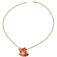 GUESS Floris 18-20" Bouquet Enamel Necklace