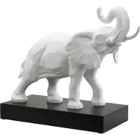 Goebel Deko-Objekt Studio 8 - Elefant, Biskuit-Porzellan, Antikweiss, 43 cm, 30800101