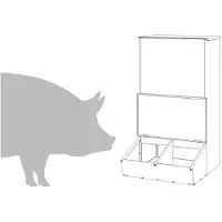 vidaXL Schweinfutterspender