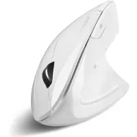 Perixx Wireless mouse PERIMICE-813 W optyczna wertykalna pionowa prawawhite RF + BLUETOOTH