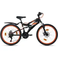 Wyld Gear Mountainbike Fully 24" Bliss schwarz 18 Gänge RH 38 cm