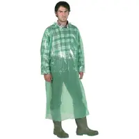 Generique Einwegjacken Grün 135cm – Packung mit 20 Stück