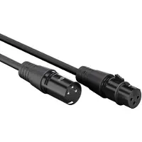 Goobay 80039 - Mikrofonkabel, XLR Stecker/ XLR Kupplung, 5 m , schwarz