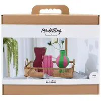 Creativ Company Bastelset Papiermaché Vasen DIY Set bunt kreativ