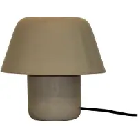 Leitmotiv - Tischleuchte Afan - Warmes Grau - 20x20x19cm Tischlampe - Nachttischlampe, Wohnzimmer, Schlafzimmer