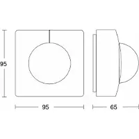 Steinel Bewegungsmelder COM1 (on/off) IS 345-E AP WS