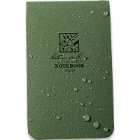 Rite in the rain Soft Cover Top Bound Notebook 978, 3 1/4" x 5 1/4", Green, Notizblock