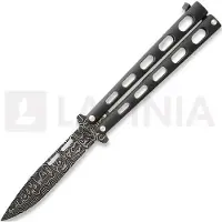 Bear & Son Balisong Damascus Black Bali-Song Messer