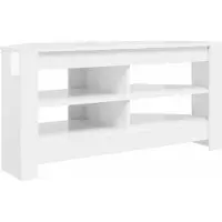 vidaXL EckTVSchrank Hochglanz Weiß 102 x 40,5 x 45 cm Holzwerkstoff