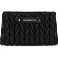 Karl Lagerfeld K/weave Md Za Wallet Black-nickel Größe: OS | Clutches Outlet | Damen | Schwarz