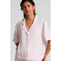 Hunkemoller Kurzärmelige Pyjama-Jacke Rosa