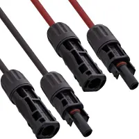 InLine 95433, Kabel für mittlere Spannung, Schwarz, Rot, 0,7 mm, Verzinntes Kupfer, 4 mm², 1500 V