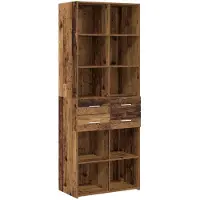 vidaXL Bücherregal Altholz 30 x 42,4 x 185,2 cm
