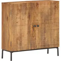 vidaXL Sideboard 75 x 30 x 75 cm Massivholz Mango