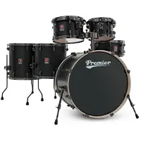 Premier Artist 22" 6-tlg. Classic Rock Kesselsatz Matte Black