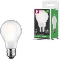 Paulmann LED-Leuchtmittel "Efficient-Line Filament 230V LEDBirne E27 1055lm 5,7W 3000K dimmb.Matt", Energieeffizienz: B, weiß, L:10,5cm Ø:6cm, Leuchtmittel, LED-Leuchtmittel