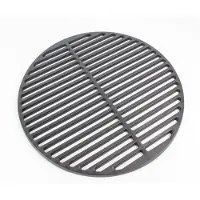 Baumarktplus Grillrost Ø 54,5 cm rund emailliert Rost Grillgitter Gusseisen Grillplatte