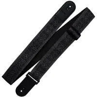 Richter Gitarrengurt Vegan Retro Black Anthracite - Gitarrengurt