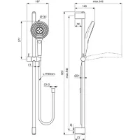Ideal standard A7898AA Brausekombination Idealrain Solos