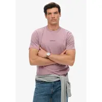 Superdry Rundhalsshirt "MICRO LOGO T SHIRT" Loose Fit, aus Baumwolle und Single Jersey, mit Print, hüftbedeckend