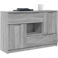 vidaXL Sideboard Graues Sonoma 100 x 30 x 65,6 Holzwerkstoff