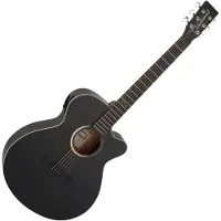 Tanglewood TB4CE Blackbird Super Folk Akustikgitarre Smokestack Black Satin