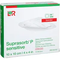 Crosp Medical GmbH Suprasorb P Sensitive Pu-schaumv.border 10x10cm 10 St