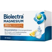 Biolectra Magnesium 365 mg fortissimum Zitrone 20 St Brausetabletten