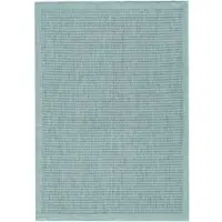 KADIMA DESIGN Terrassenteppich Unifarben Robust Waschbar Strapazierfähig | Blau 200x290 cm Terrasse Garten Schadstoff Saugroboter | DAFNE –