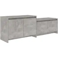 vidaXL TV-Schrank Betongrau 146,5x35x50 cm Holzwerkstoff