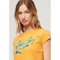 Superdry Floral Scripted Kurzarm-t-shirt