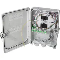Logilink FTTH/FTTB-Anschlussgehäuse 24x LC/APC bestückt