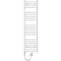 LuxeBath Badheizkörper Elektrisch mit Heizstab 900W 300x1400 mm Weiß gerade mit Seitenanschluss