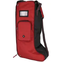 QHP Stiefeltasche Collection, Farbe:sunset red, Größe:L