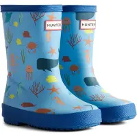 Hunter Regenstiefel Unisex Blau Gummi