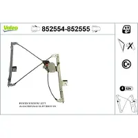 Valeo 852554 Elektrischer Fensterheber Vorne Links für VW Polo Schrägheck (6N1) Polo Classic (6V2)