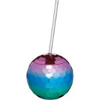 Bar Craft Disco Trinkbecher Mit Strohhalm 560ml