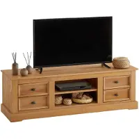Idimex KENT, Braun, Pinienwald, Braun, Holz, Pinienwald, 4 Schublade(n), 2 Regale