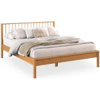 Idimex Massivholzbett APOANA Doppelbett 140x200 cm, eichefarben - Holzbett mit Kopfteil aus Kiefernholz,140 Bett mit Lattenrost, modern