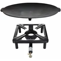 All'Grill Hockerkocher-Set (klein) mit Gusseisengrillschale Ø 45 cm - ohne Zündsicherung