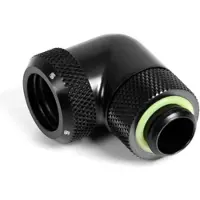 BARROW Multi-Link Adapter Anschluss 90 Grad G1/4 Zoll AG auf 14mm AD Hardtube - drehbar, schwarz