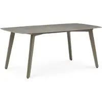 Idimex Gartentisch MEZA mit Keramik- Platte 180x90 cm, Champagner – robuster Terrassentisch aus Sinterstein und Aluminium für Garten Balkon und Terrasse, wetterfest und pflegeleicht